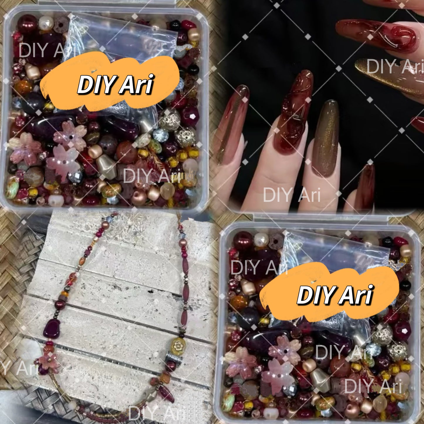 Ari DIY Limited- Autumn Blaze/Top Level Seed Beads Color Combination-C72