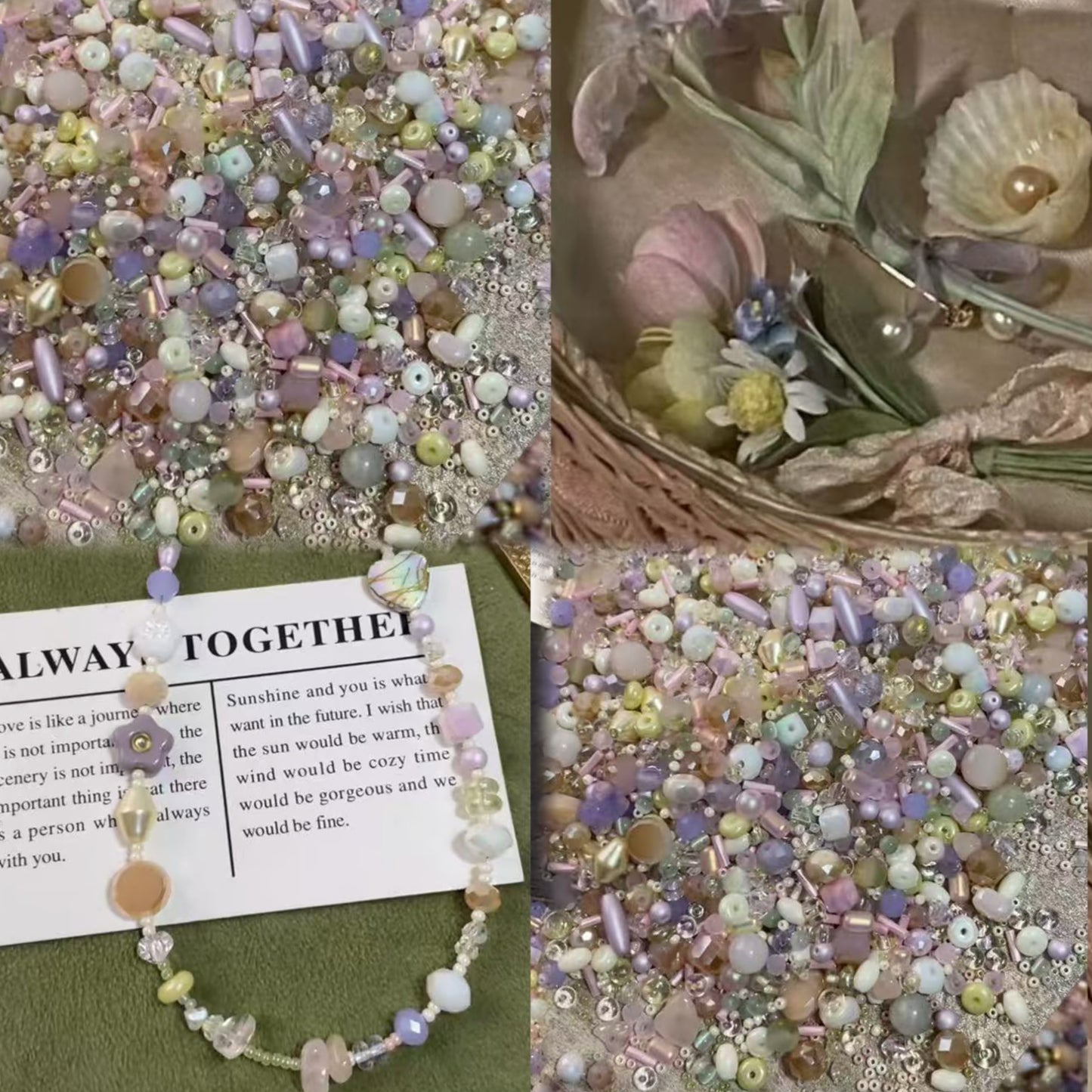 Ari DIY Limited-Rococo Floral Medley /Top Level Seed Beads Color Combination- C39