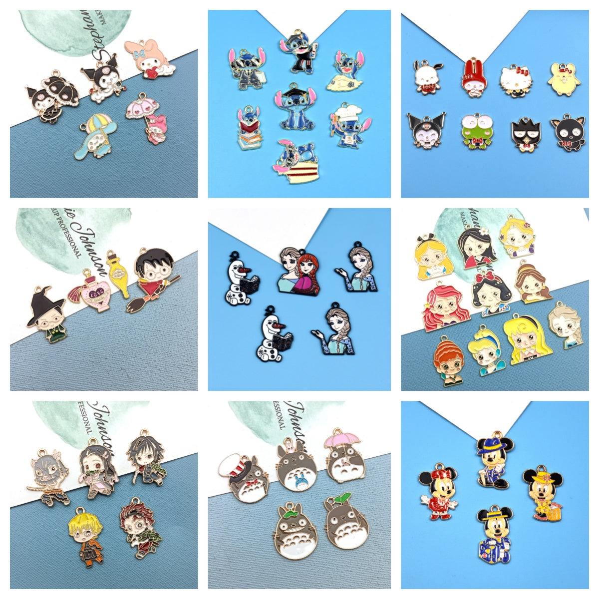 AriDIY Mix Cartoon IP Pendent(2pcs/Bag) - A51(Charm Game)