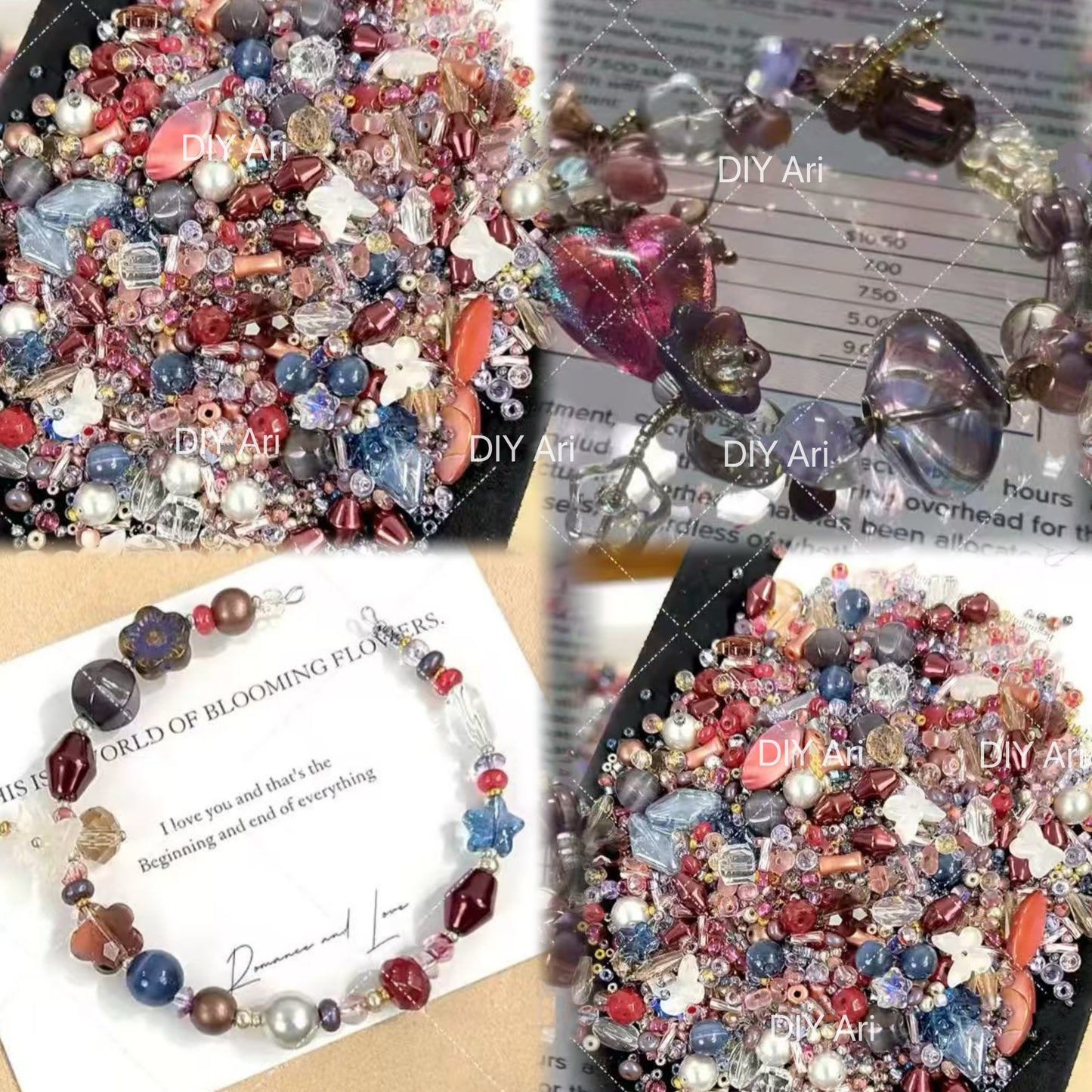 Ari DIY Limited- Burgundy Nocturne /Top Level Seed Beads Color Combination-C71