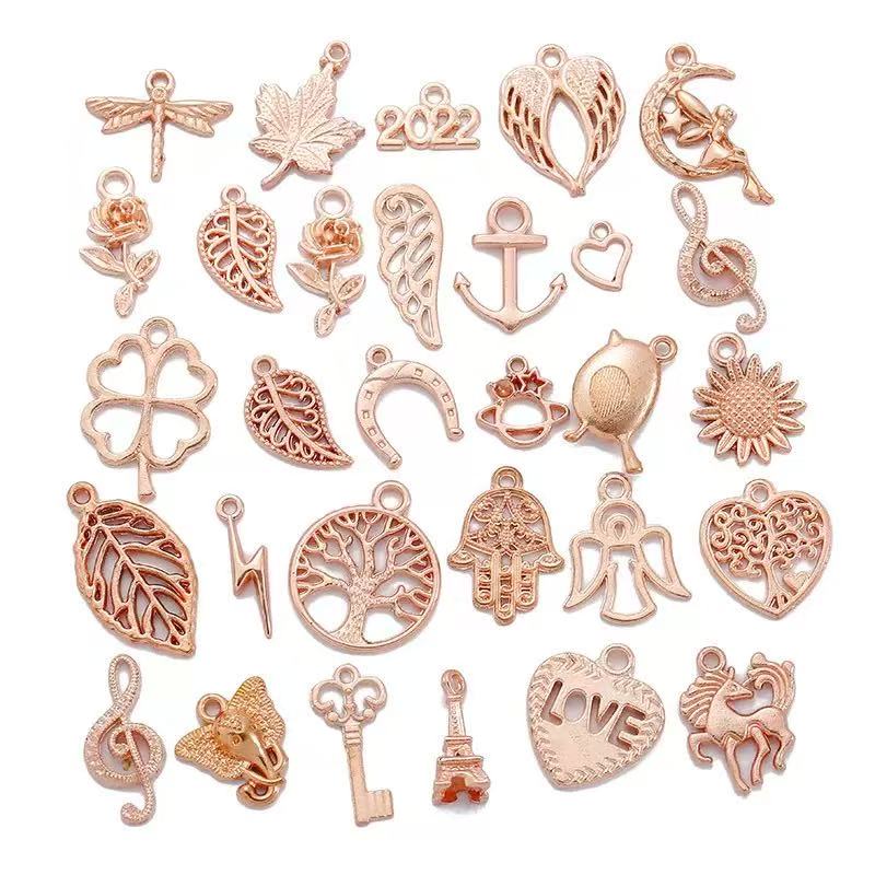 Mixed Style Rose Gold Jewelry Findings