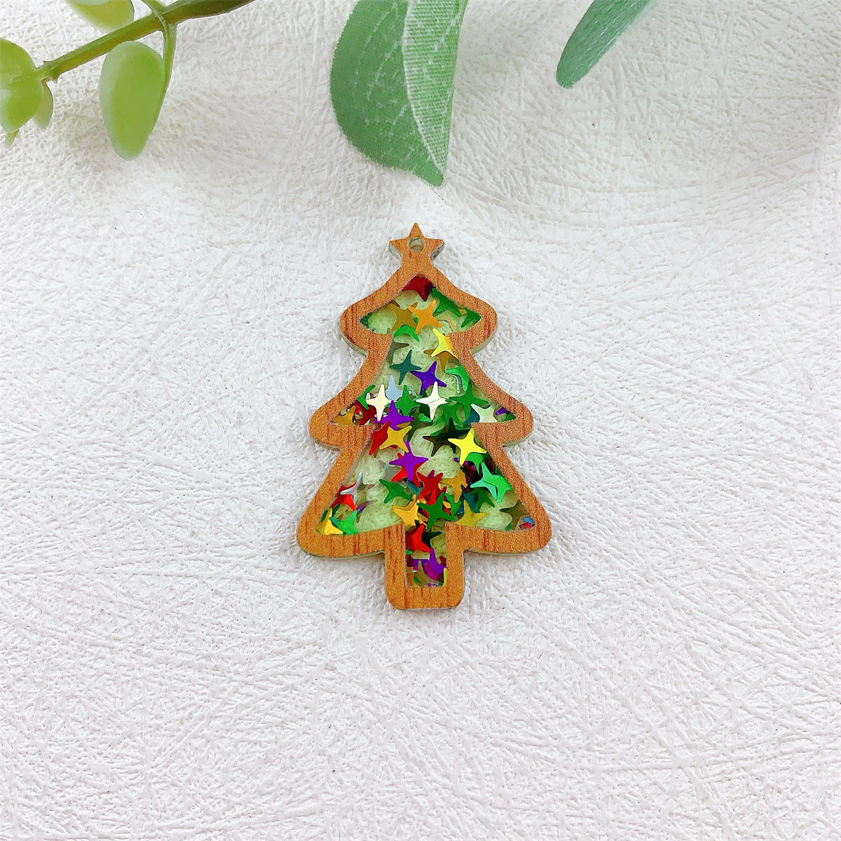 Acrylic glitter color Christmas tree DIY Christmas -51(Rainbow)