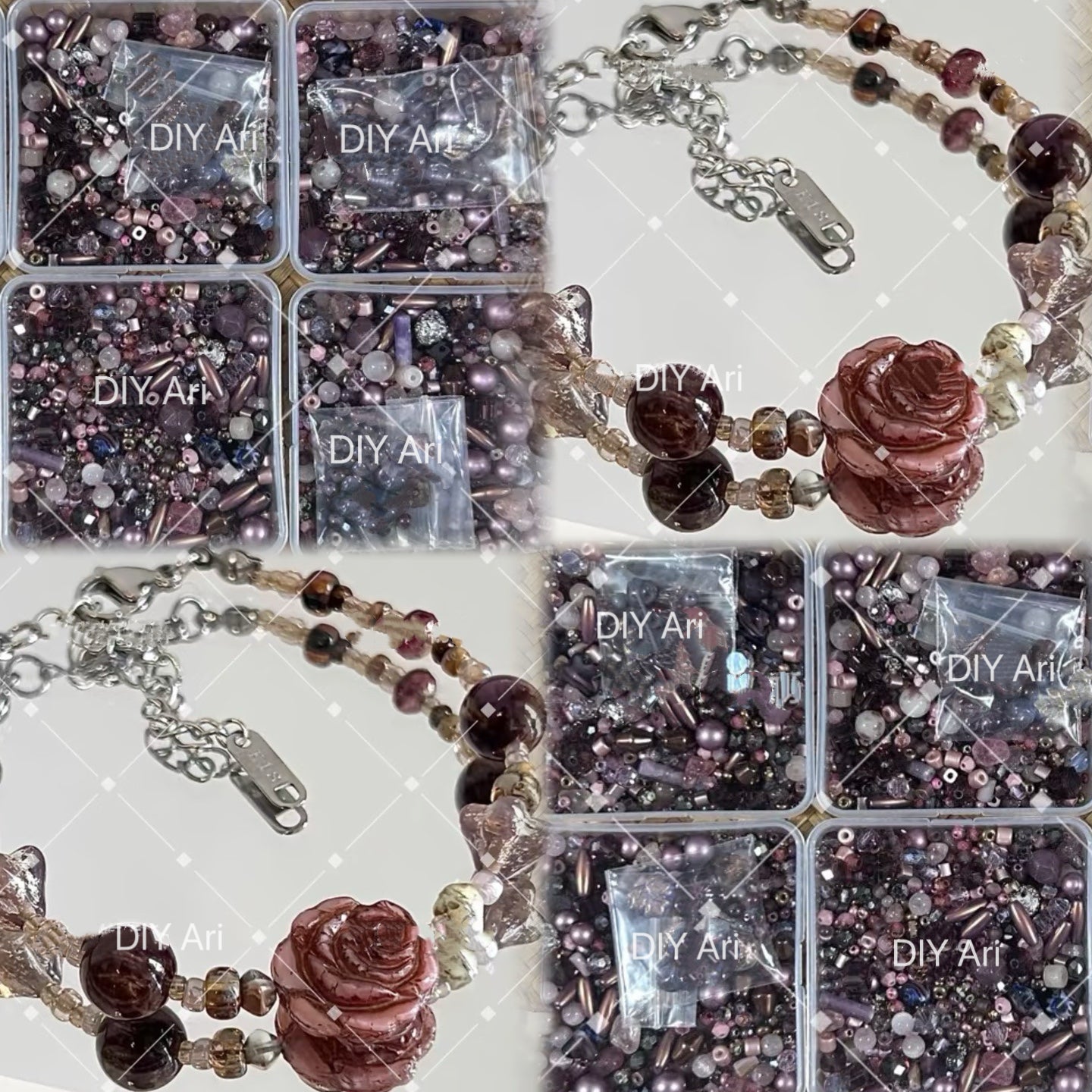 Ari DIY Limited- Earl's Rose/ Top Level Seed Beads Color Combination-C78