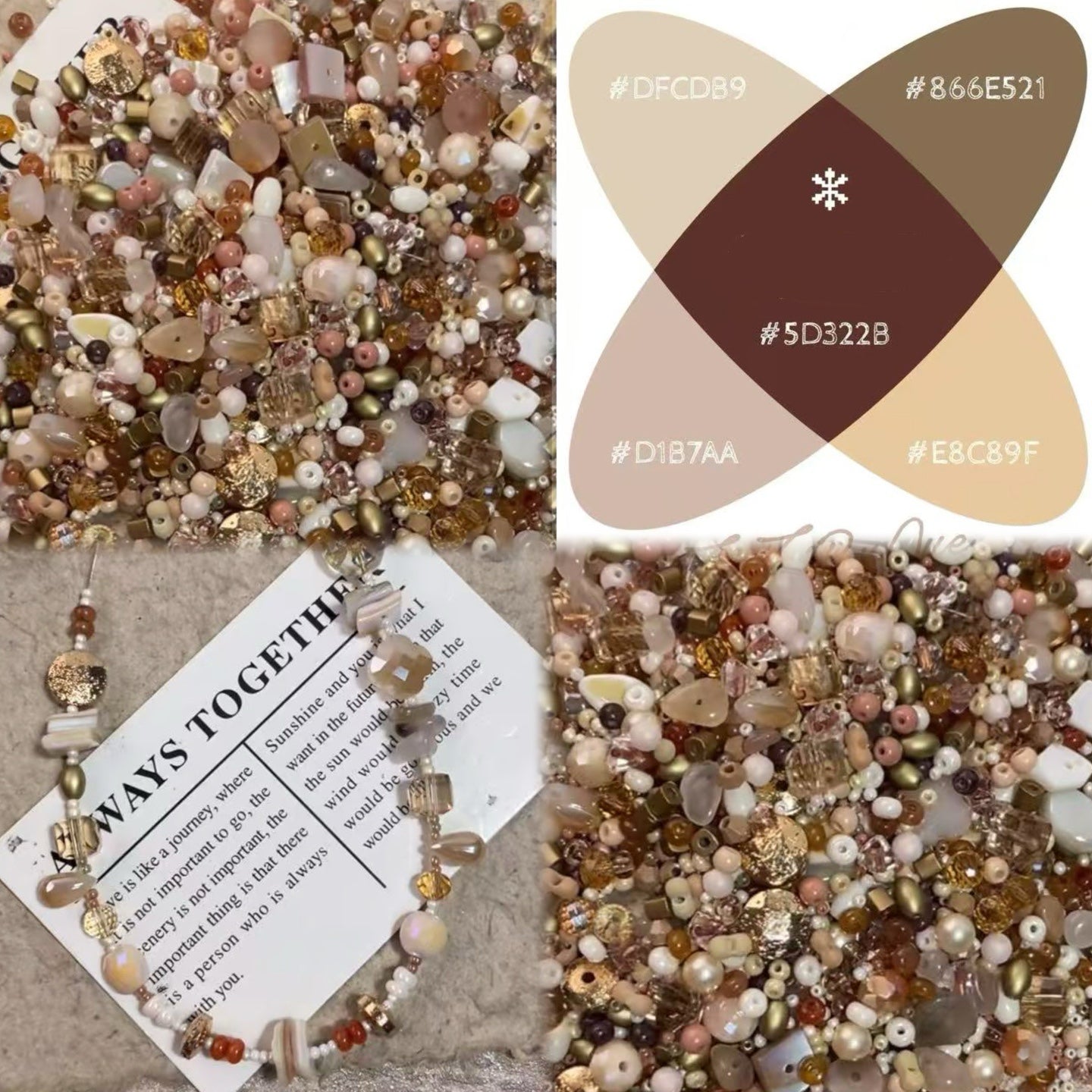 Ari DIY Limited- Luxuriant Dew of Autumn/ Top Level Seed Beads Color Combination-80