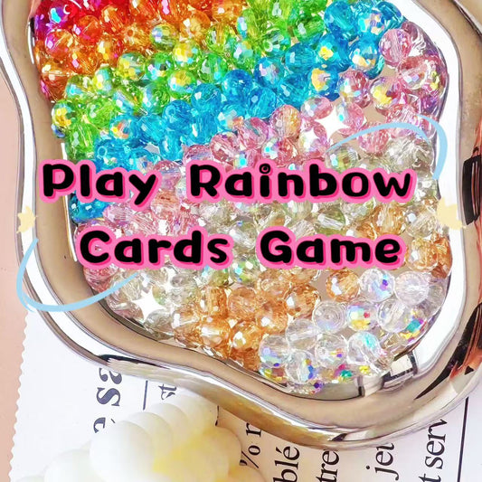 AriDIY 🌈Rainbow Game🌈 Shining Crystal Glass Beads (Mix Hundreds Shapes )-R4