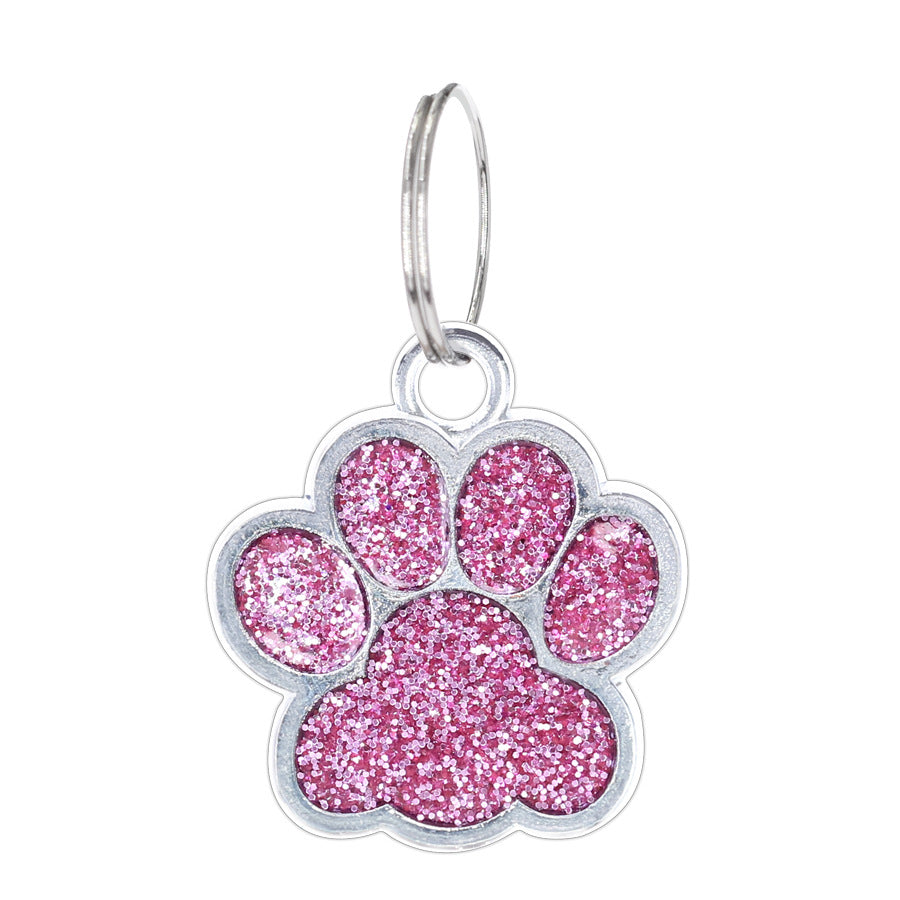 AriDIY Dog Footprint Pet Pendant-A32（Rainbow）