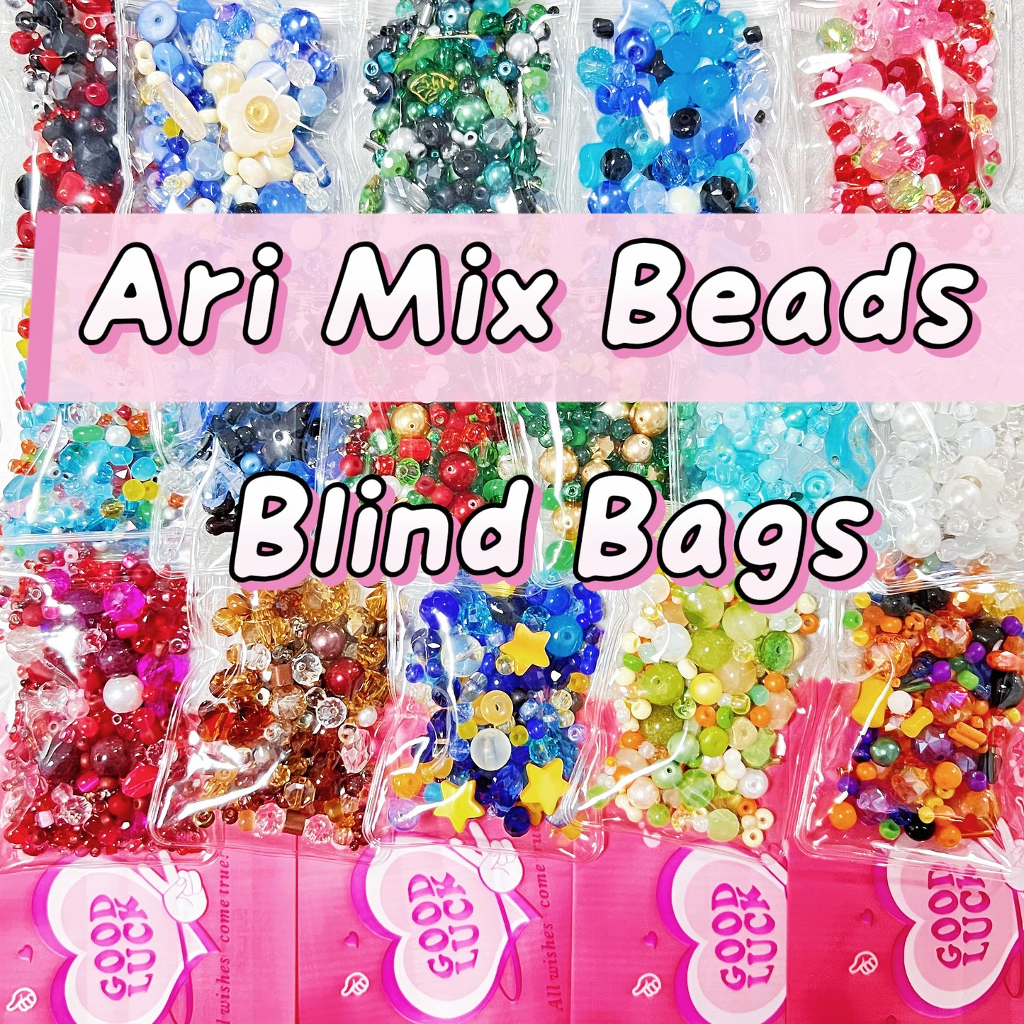 AriDIY  Ari Mix Beads (20grams per bag, 2mm to 10mm)  -- A58🔥Charm Game🔥