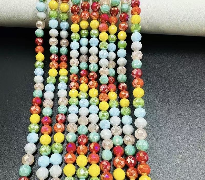 AriDIY Rainbow Shinning Crystal Glass Beads Strand- A12