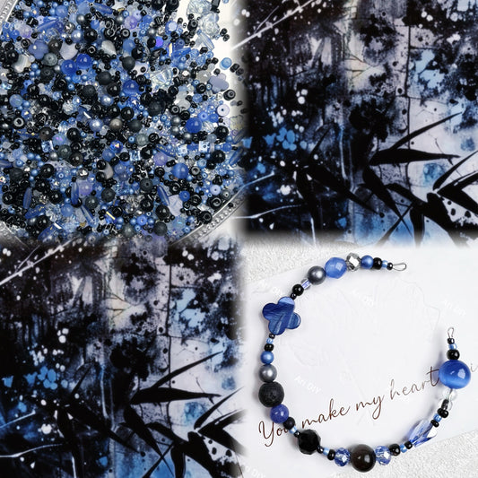 Ari DIY Ink Blue Grace（Top Level Seed Beads Color Combination- pack with box）