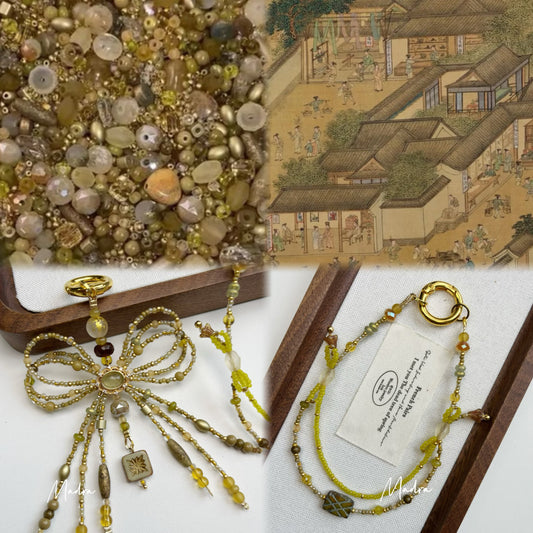 Ari DIY Limited-Ancient Canvas Bead Harmony-Along the River During the Qingming Festival/( Top Level Seed Beads Color Art: The Art Masterpiece Series)-C36