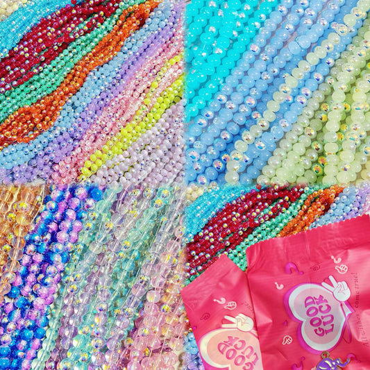 New Shining High Standard UV Glass Beads 10mm/8mm (15～20pcs per bag)-A67