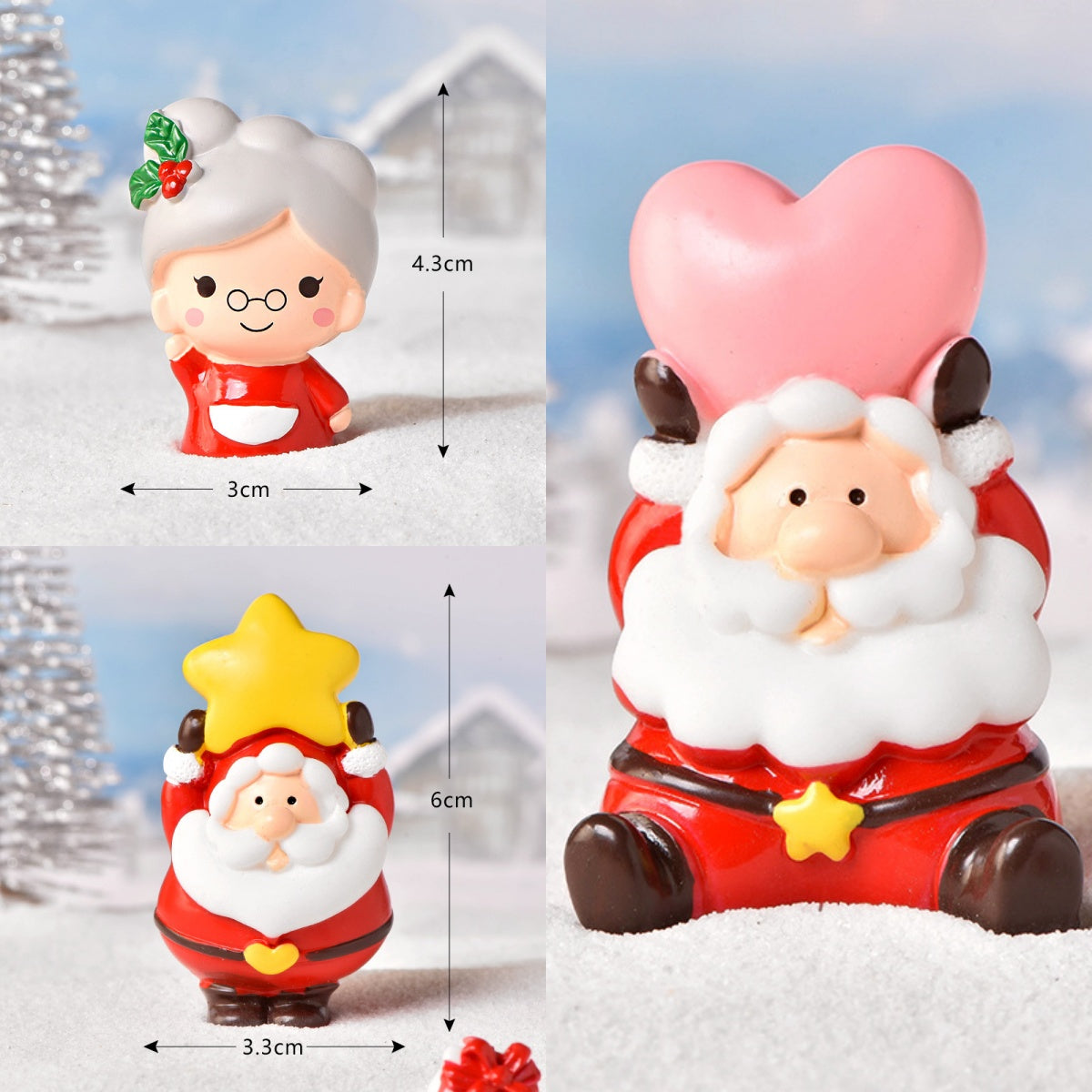NEW HOT SALE Happy Santa Claus Figures-126（Rainbow）
