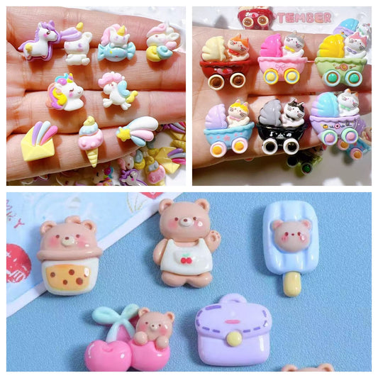 AriDIY Cute Resin Charms for DIY phone case-A45（5pcs/bag）🔥Charm Game🔥