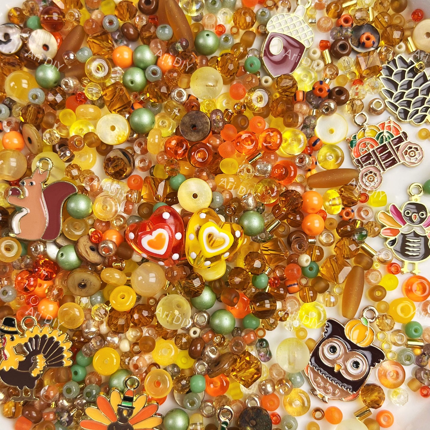 AriDIY Ode to Autumn: The Harvest Quartet（Top Level Seed Beads Color Combination- pack with box）