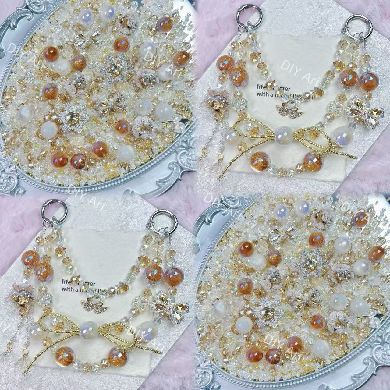 Ari DIY Limited- Winter’s Champagne for Crystal Phone-chain
