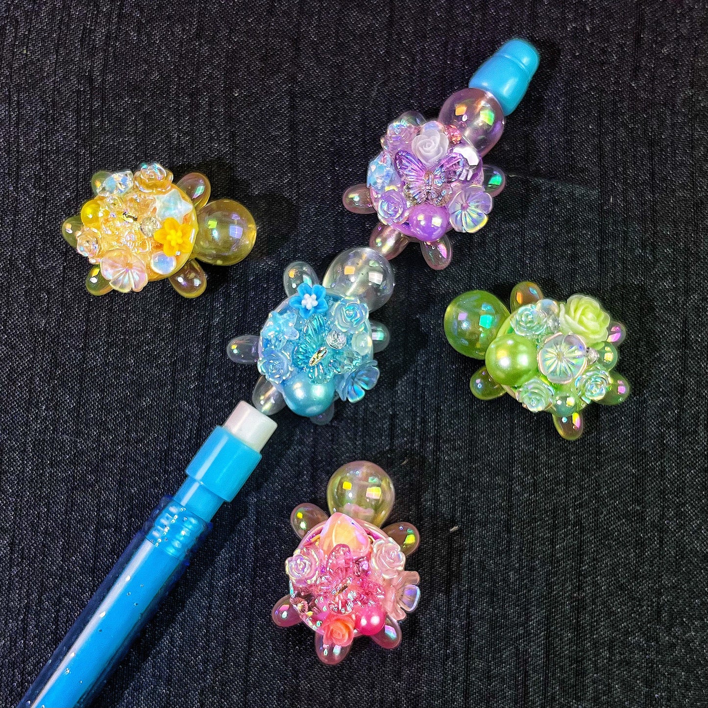 AriDIY Handmade Fancy Luminous UV turtle beads-A49 🔥Charm Game🔥