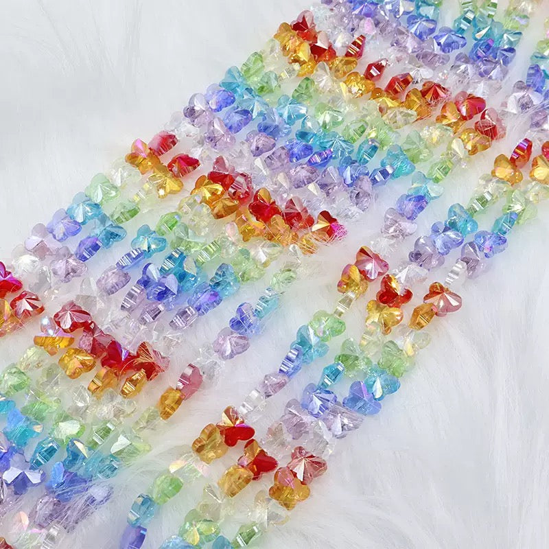 AriDIY Rainbow Shinning Crystal Glass Beads Strand- A12