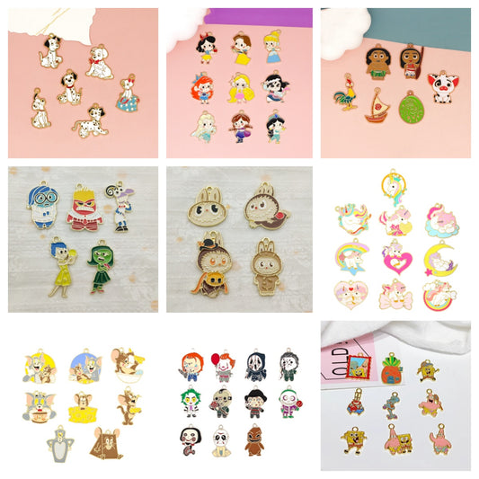 AriDIY Mix Cartoon IP Pendent(2pcs/Bag) - A51(Charm Game)