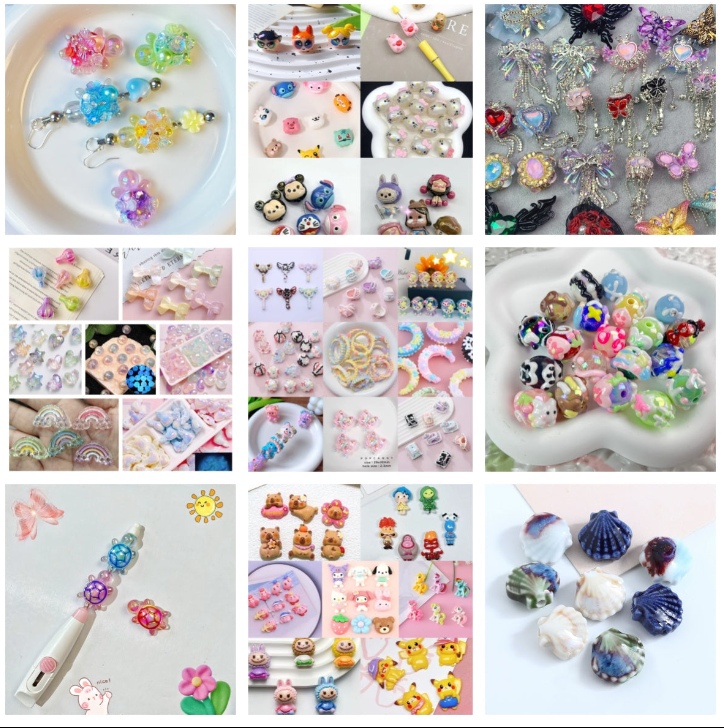 Super Mix Beads for DIY Bracelets/ Pens / Phone-chains (Click in to Select)🔥Charm Game🔥-M0