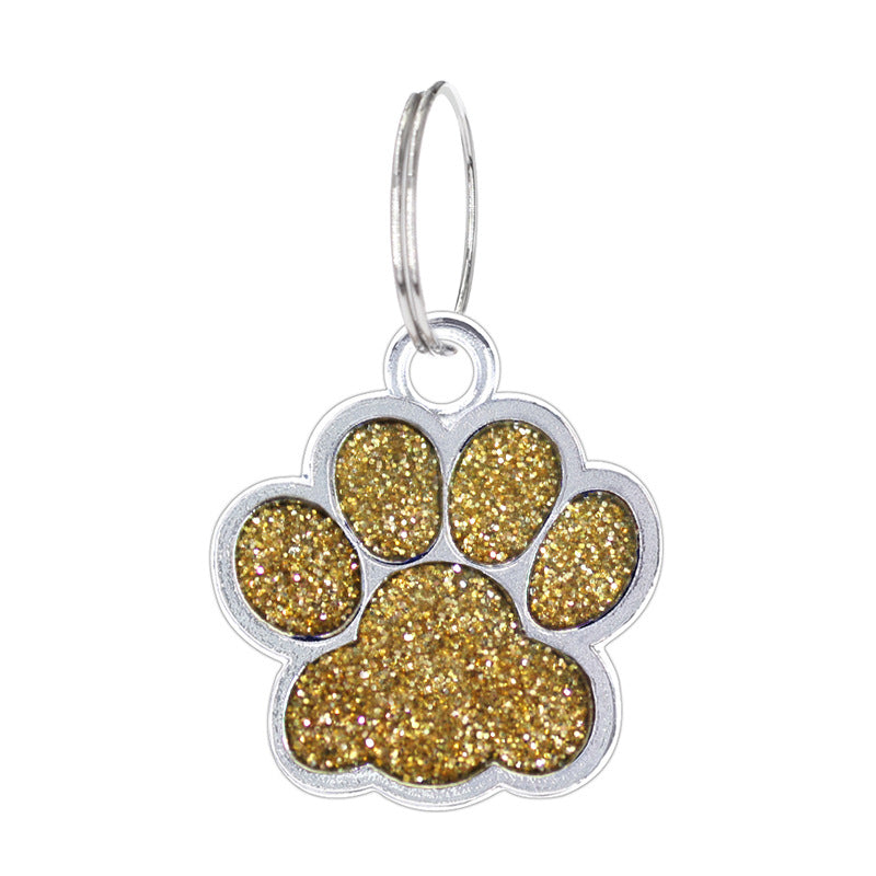 AriDIY Dog Footprint Pet Pendant-A32（Rainbow）