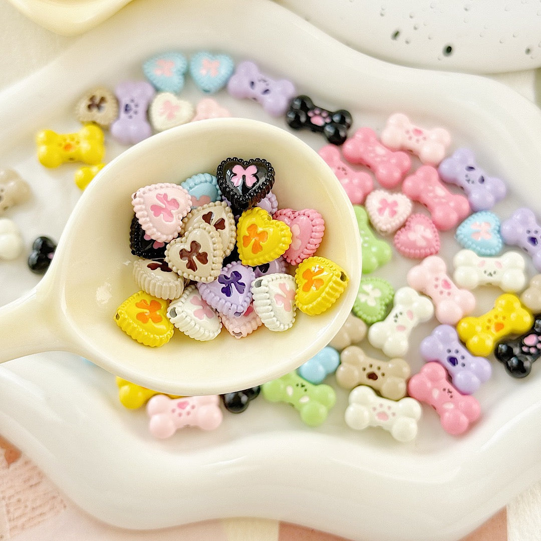 🔥CLEARENCE🔥( Win Total Triple or More) Golden& Colorful Hand-painted Metal Beads - A20🔥Pendant Charm Game🔥
