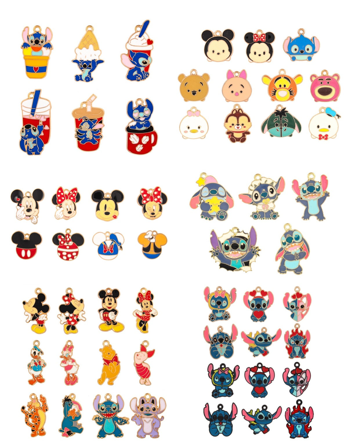 AriDIY Mix Cartoon IP Pendent(2pcs/Bag) - A51(Charm Game)