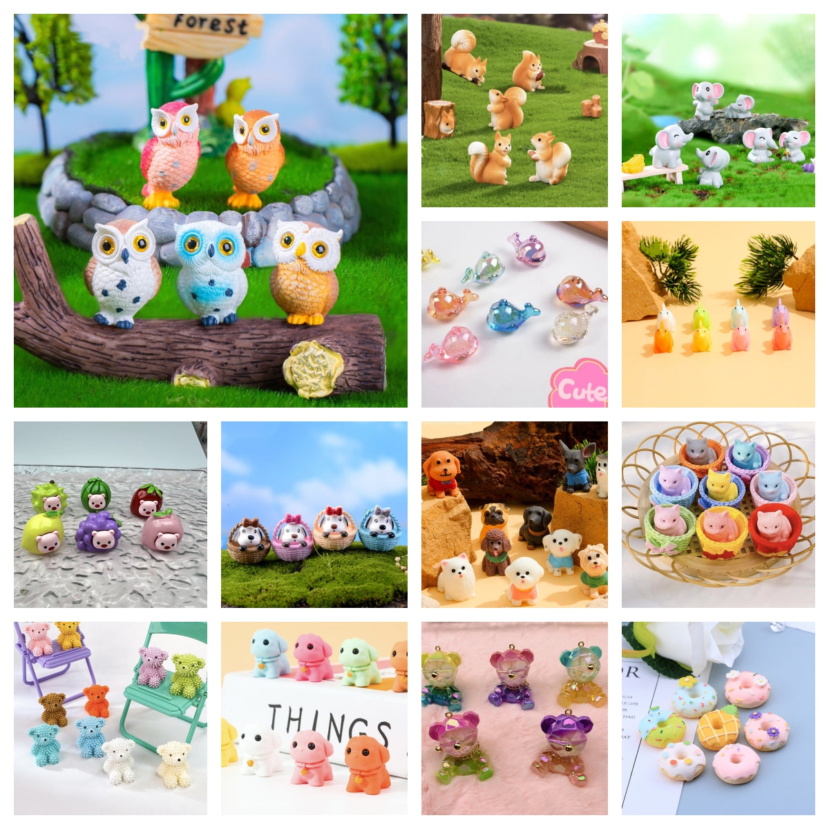 🔥20%OFF🔥CLEARENCE Mix animal figures(no hole)- 004 Rainbow Game