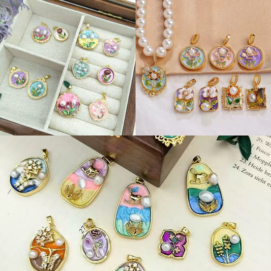 AriDIY Limited 18k Gold plating Luxury Art Pendant A26 🔥Charm Game🔥