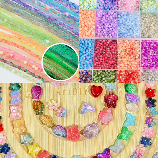 AriDIY Glass Beads (Mix Hundreds Styles)-A3🔥Pendant Charm Game🔥