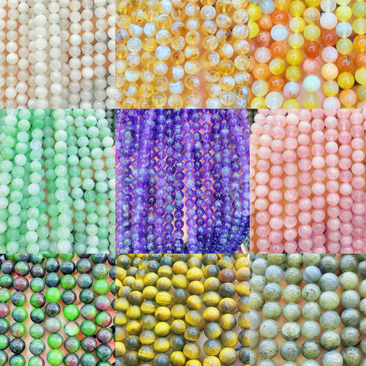 Nature crystal stone beads-A9