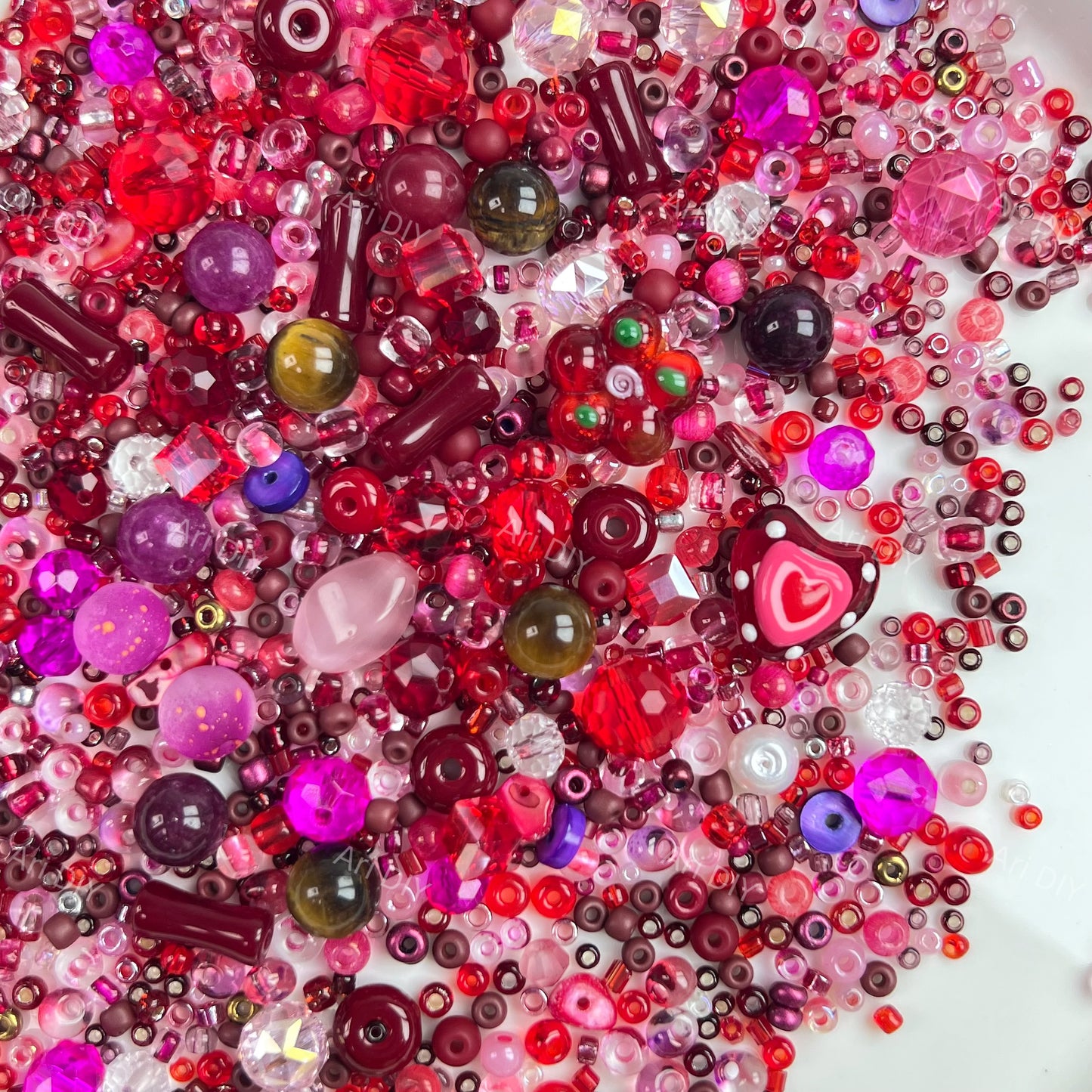 AriDIY Burgundy Dream（Top Level Seed Beads Color Combination- pack with box）