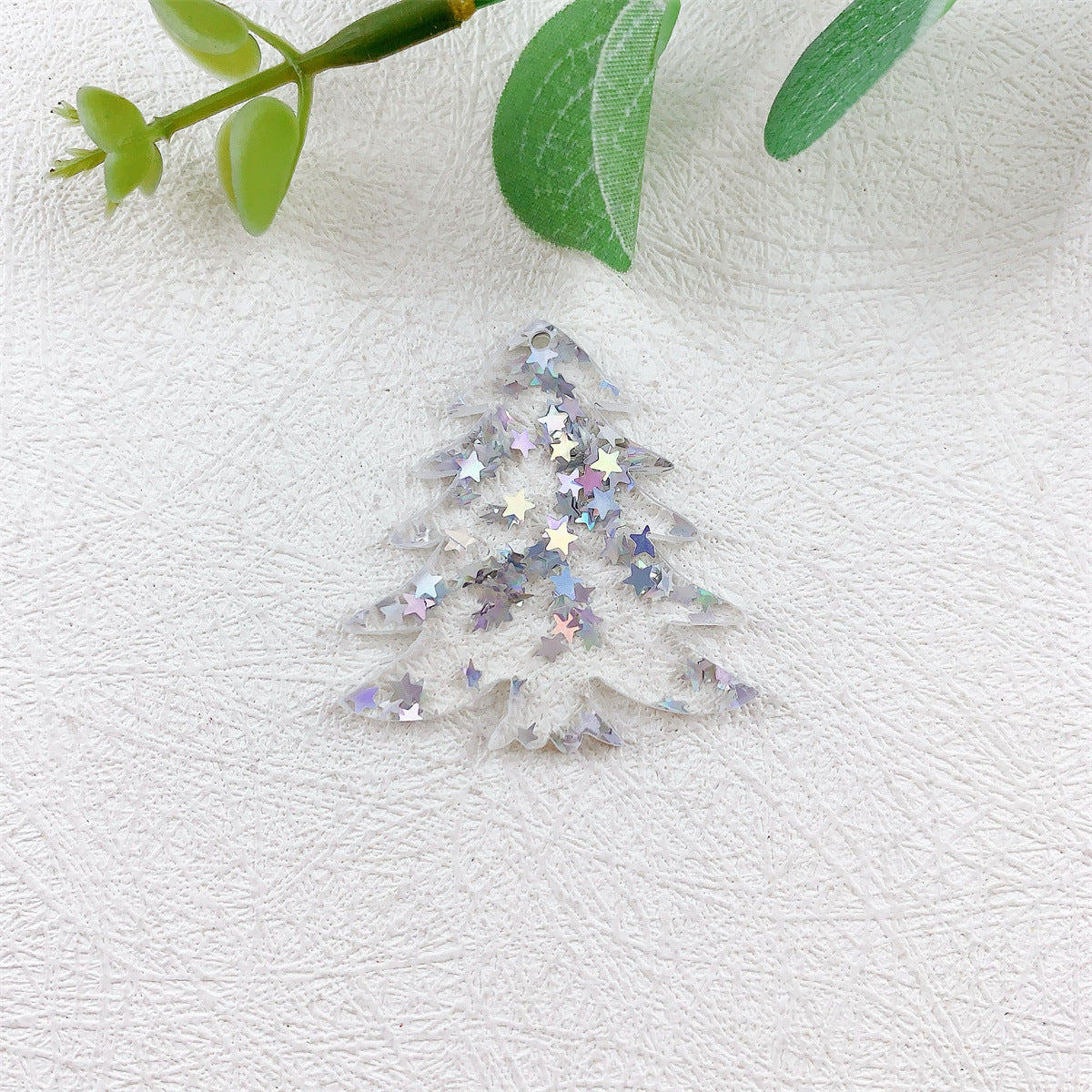 Acrylic glitter color Christmas tree DIY Christmas -51（Rainbow）