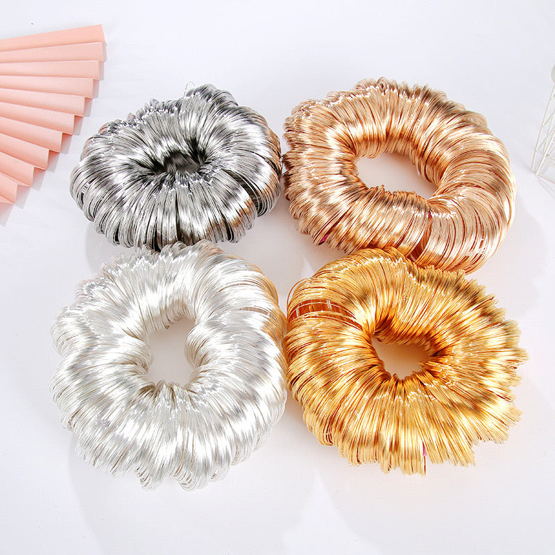 AriDIY Color Keeping Memory Wire  0.6*60mm 100 circle （Pick color in live, 5 colors in total)