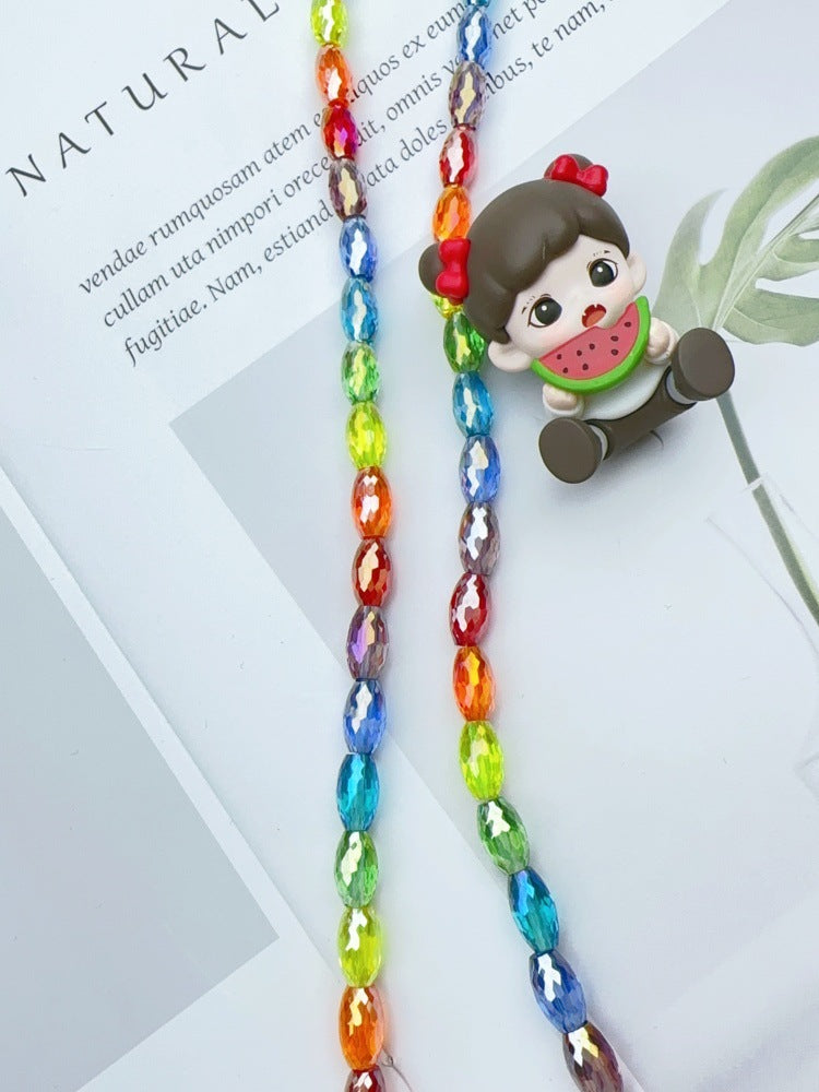 AriDIY Rainbow Shinning Crystal Glass Beads Strand- A12
