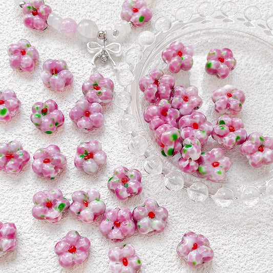 AriDIY Handcrafted Lampwork Art  Glass Beads Mix Styles -R15🌈Rainbow Game🌈
