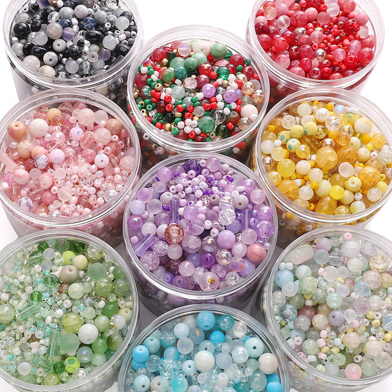 AriDIY 🌈Rainbow Game🌈 Mix DIY Glass Beads -R2