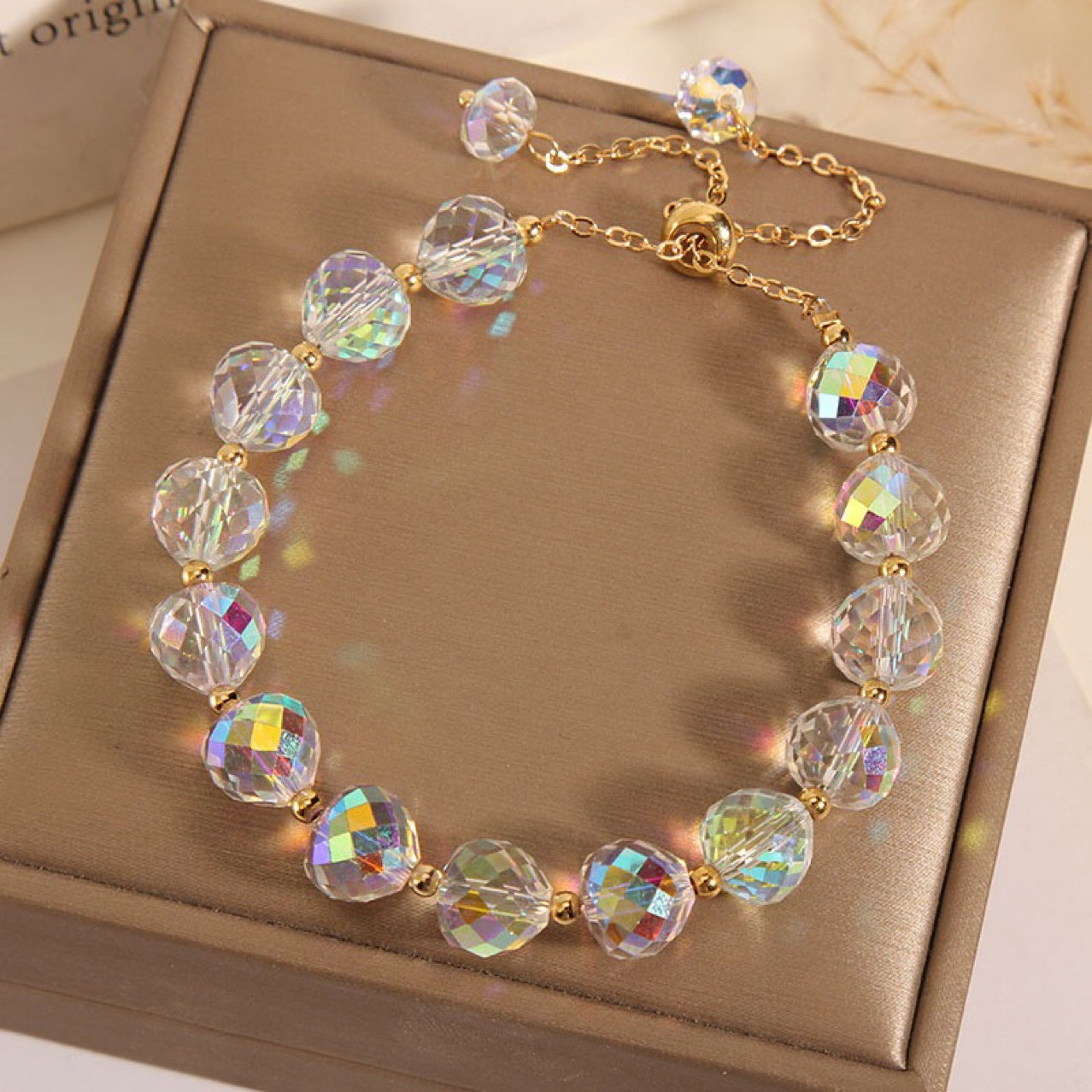 AriDIY Luxury Crystal Glass Bracelet - A22(Get All Different Style)🔥Charm Game🔥