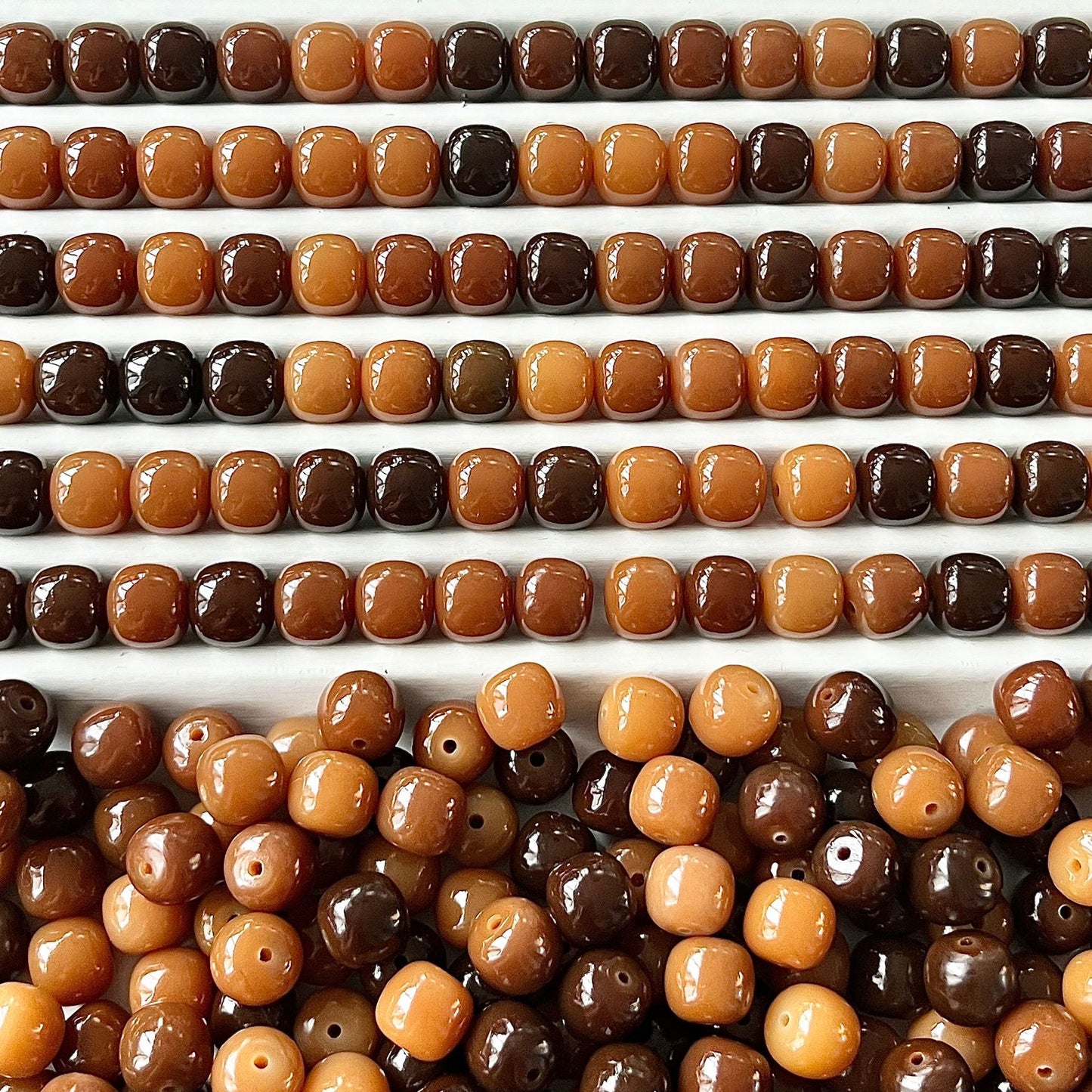 AriDIY 🌈Rainbow Game🌈 Natural Bodhi Beads(8-10pcs/bag) - R19