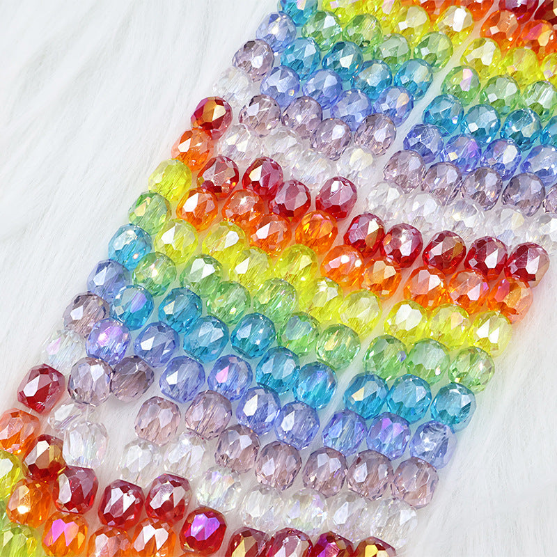AriDIY Rainbow Shinning Crystal Glass Beads Strand- A12