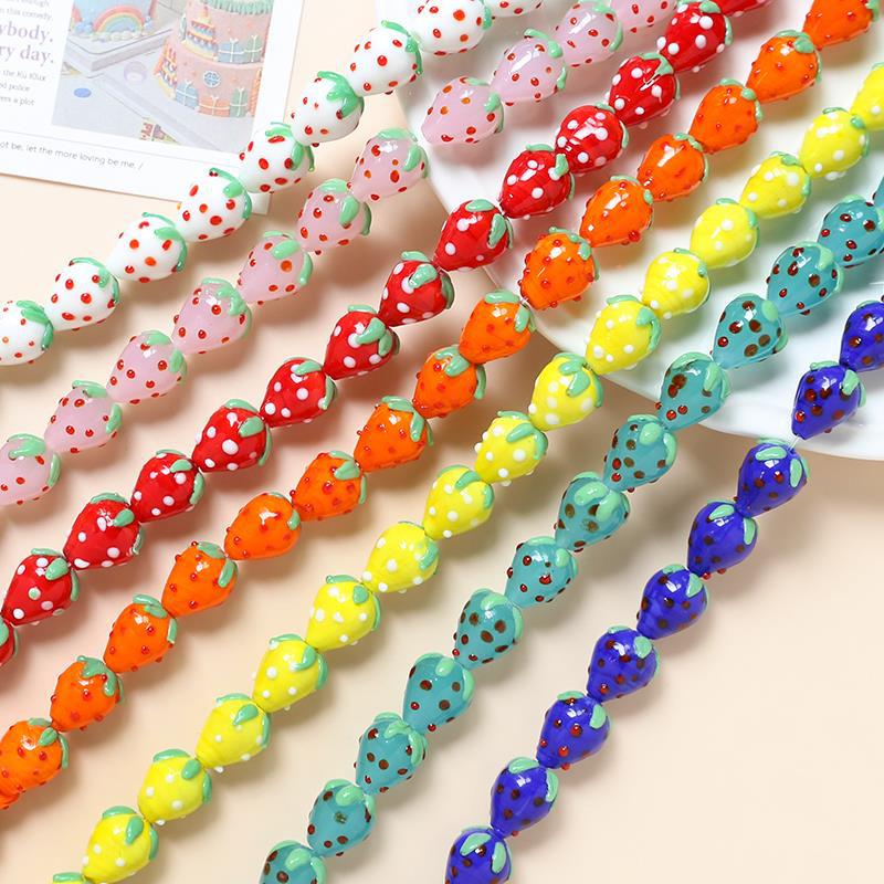 AriDIY Handcrafted Lampwork Art  Glass Beads Mix Styles -R15🌈Rainbow Game🌈
